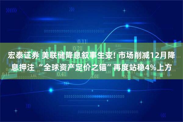 宏泰证券 美联储降息叙事生变! 市场削减12月降息押注 “全球资产定价之锚”再度站稳4%上方